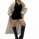 abito con scollo a goccia sparkle